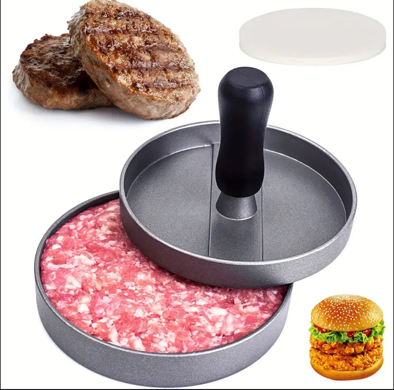 Burger press