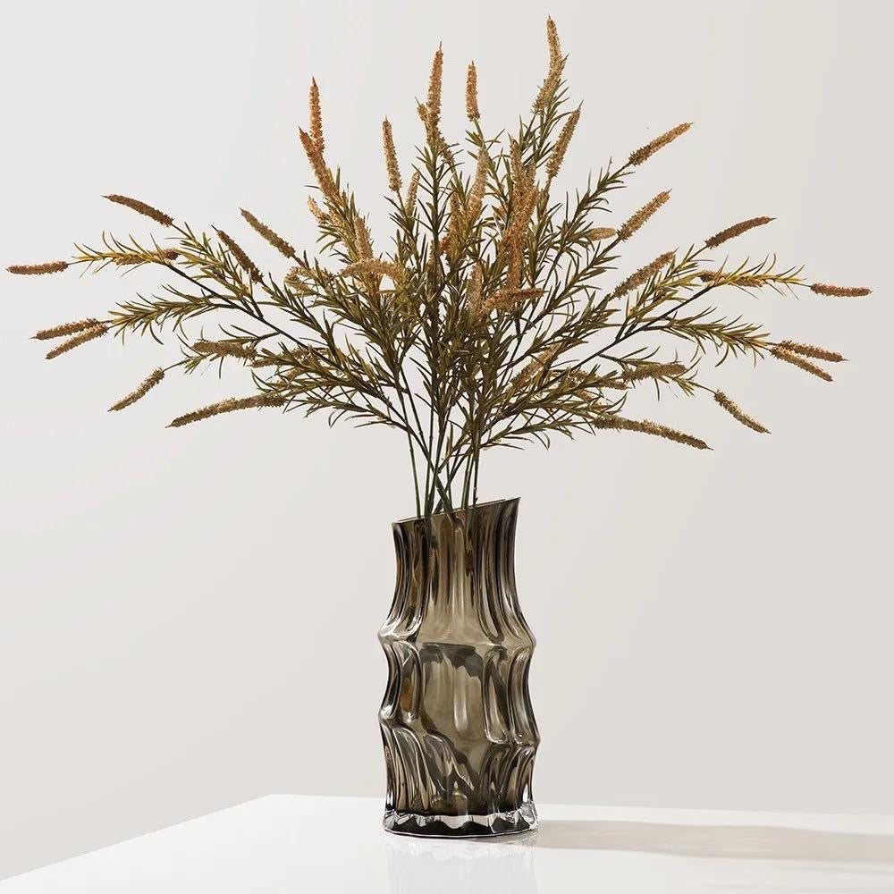 Nordic heavy creative dark glass vase