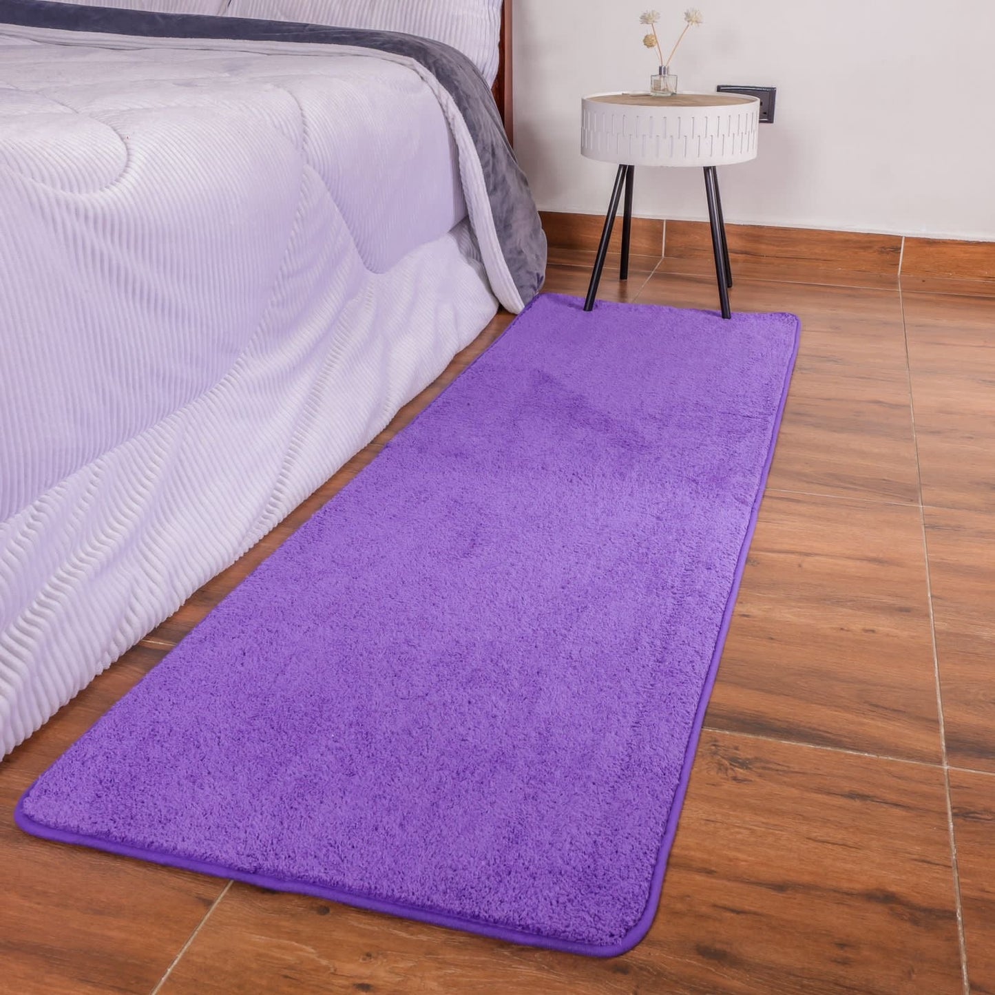 Non Slip Absorbent bedside mat Soft luxurious bedside rug