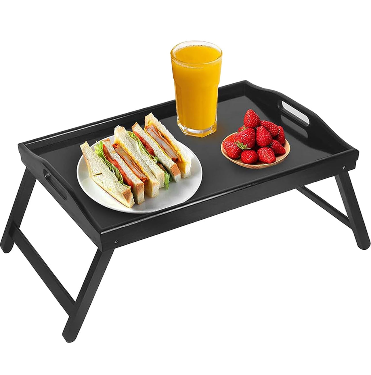 High Quality Black Foldable Breakfast in Bed Tray