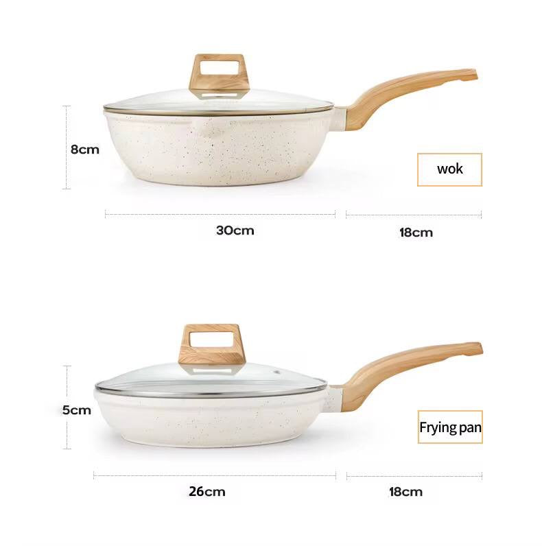 Non-Stick Kitchen Cookware Set Stone Pot Set
