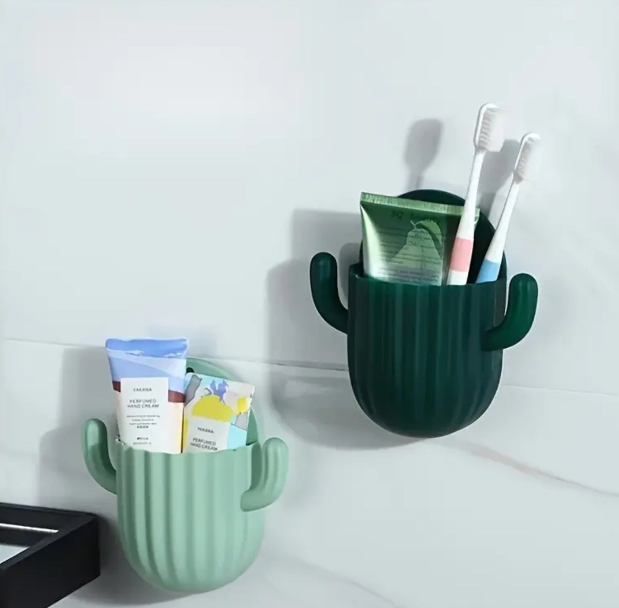 Multipurpose Self-adhesive Cactus Storage Rack