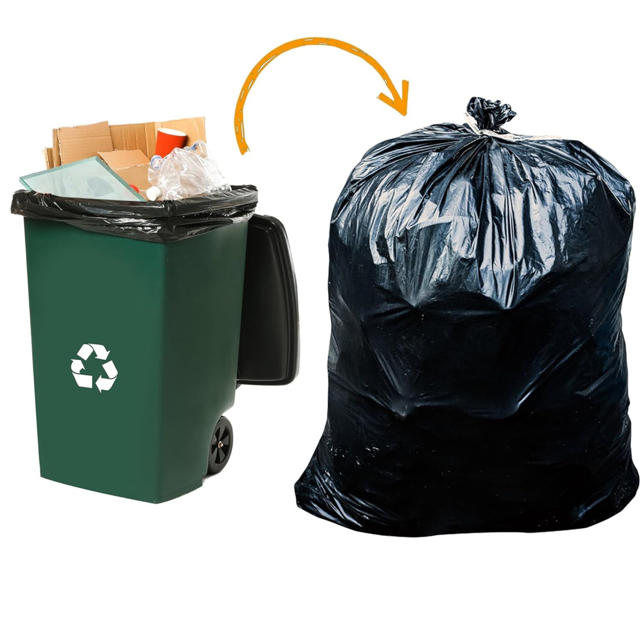 Large Size 50pcs Disposable Garbage/Trash bags
