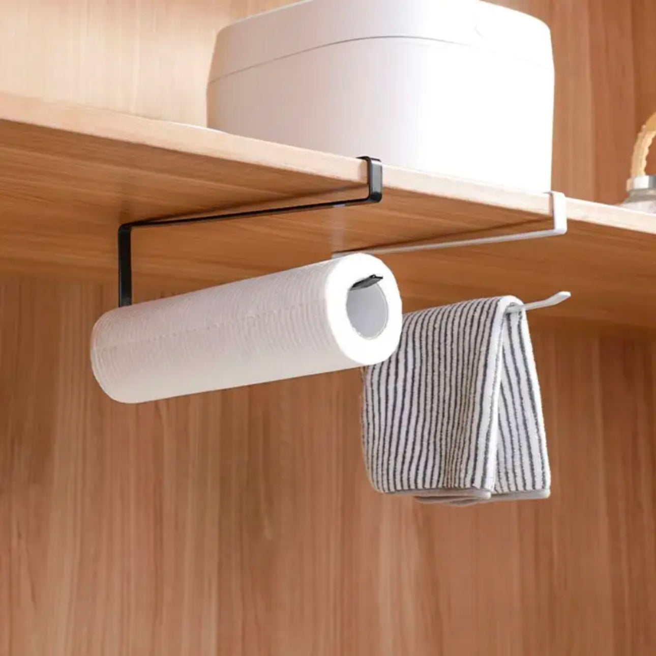 under shelf paper kitchen towel holder