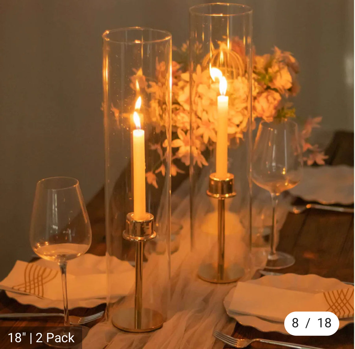 Modern creative clear glass vase