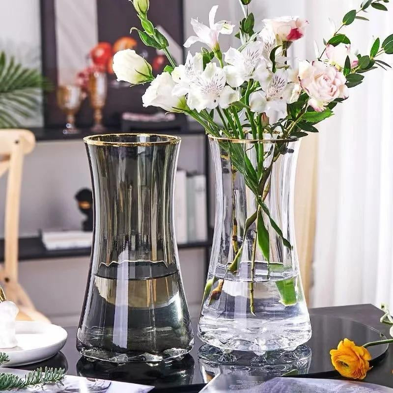 Modern creative dark glass vase