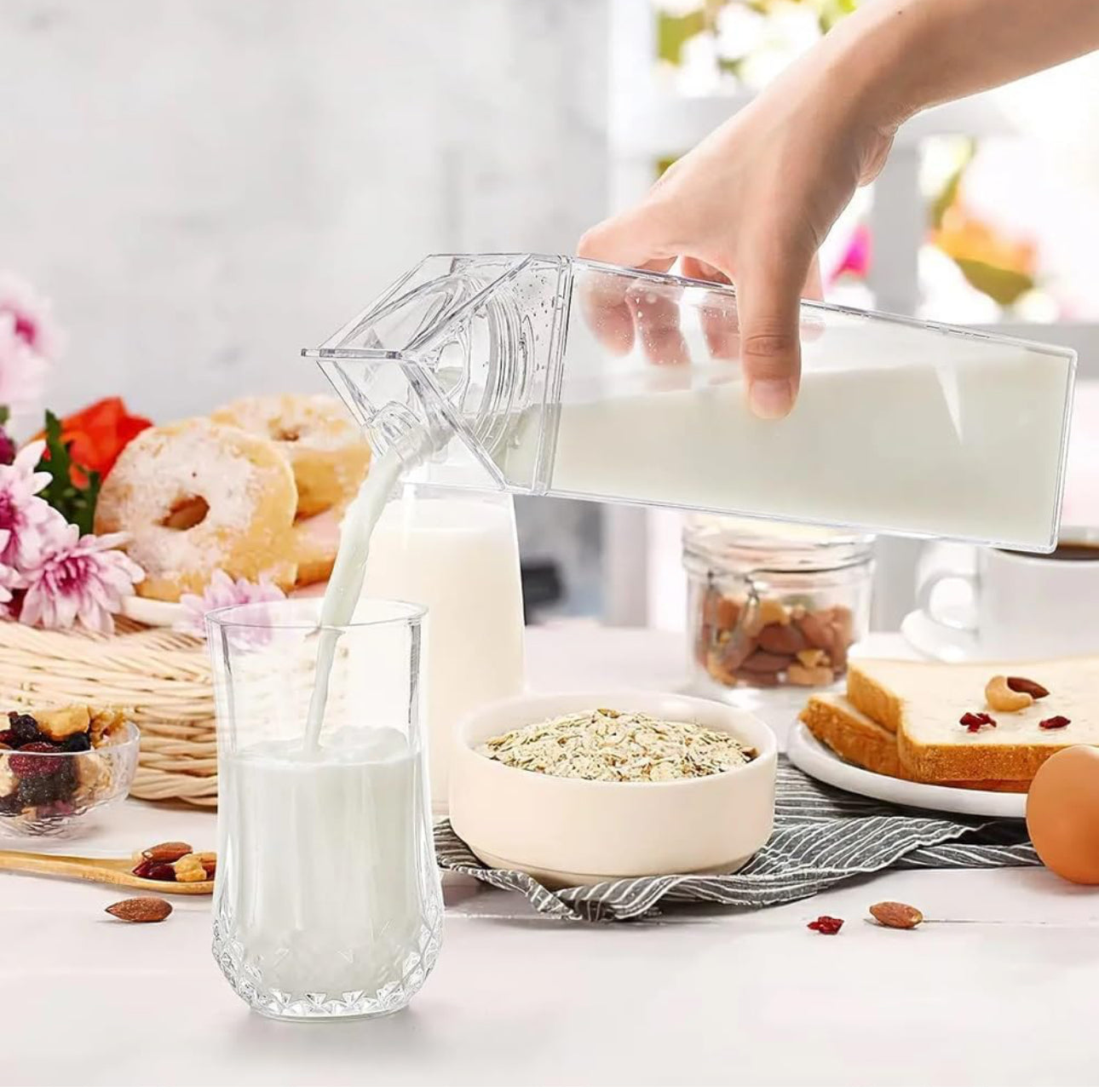 Multipurpose space saver milk//water//special beverages bottle