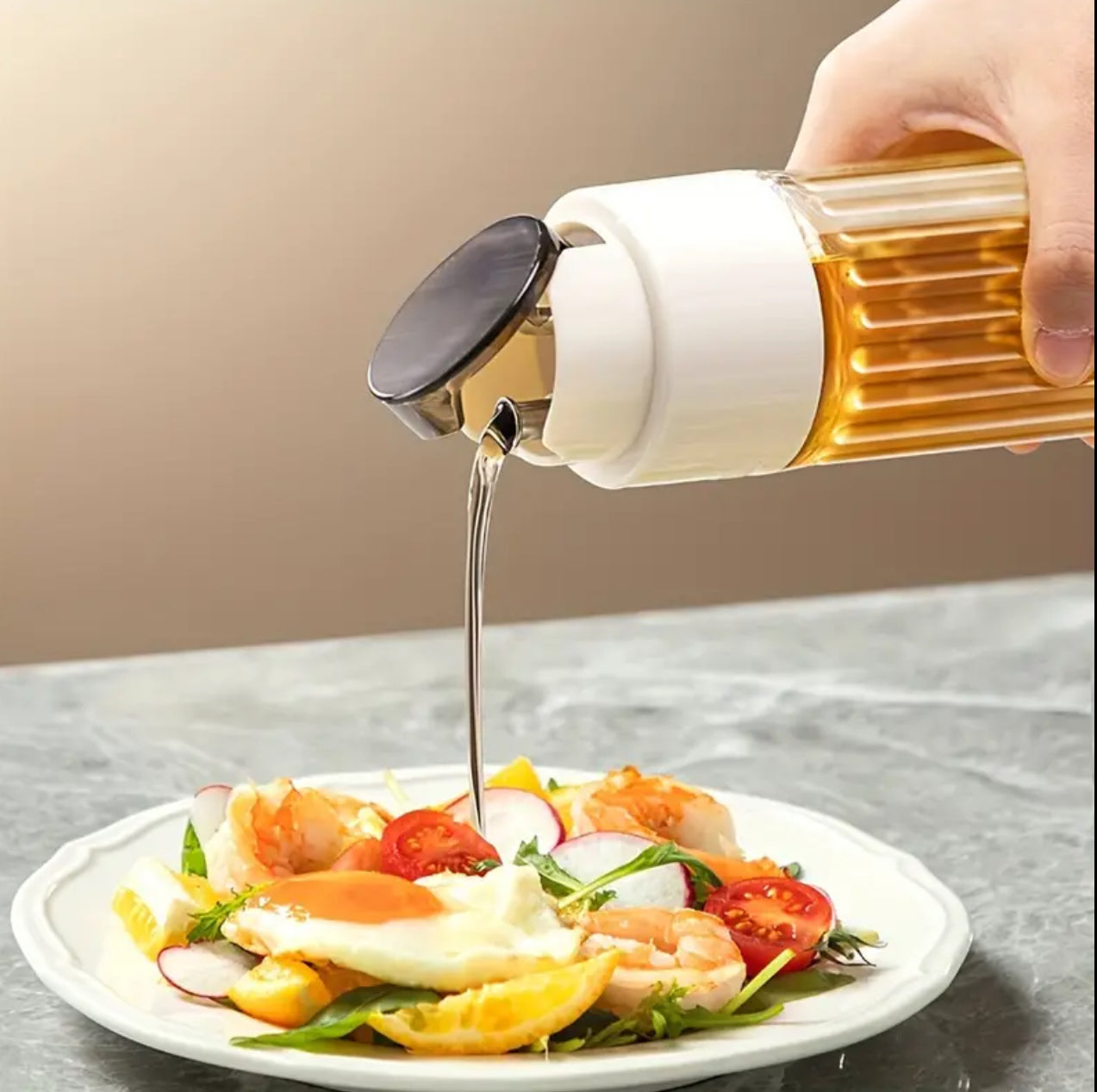 Luxury glass oil jar
500ml