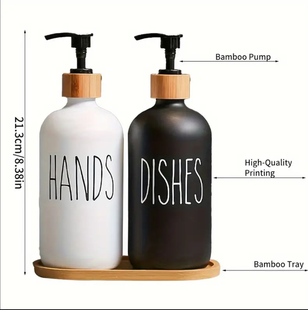 3 pc / set hand and soap dispenser