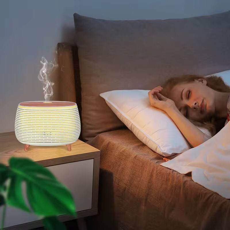 7 Colors Wood Grain Ultrasonic Ultrasonic Aromatherapy Diffuser