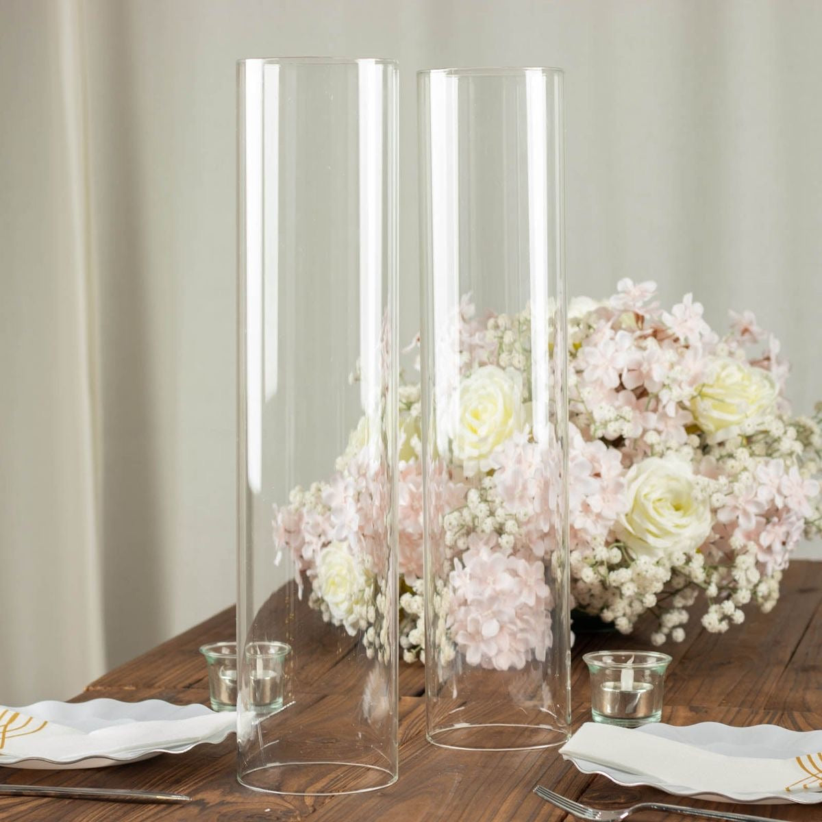 Modern creative clear glass vase