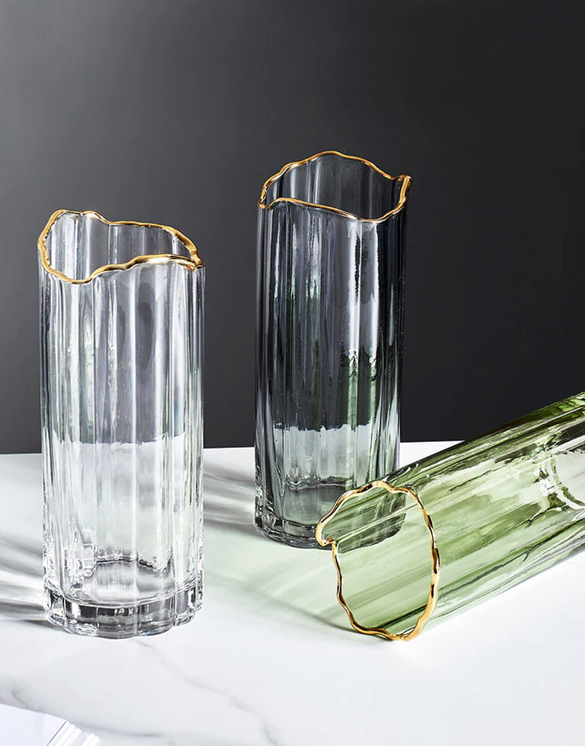 Nordic Modern creative dark glass vase