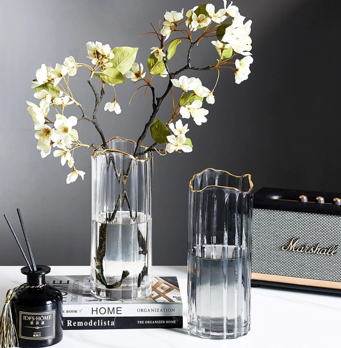 Nordic Modern creative dark glass vase