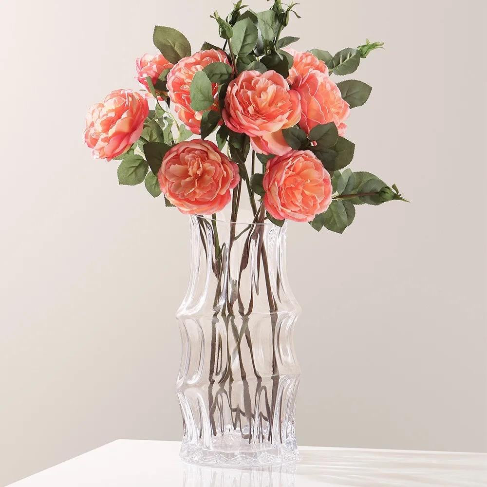 Nordic heavy creative dark glass vase