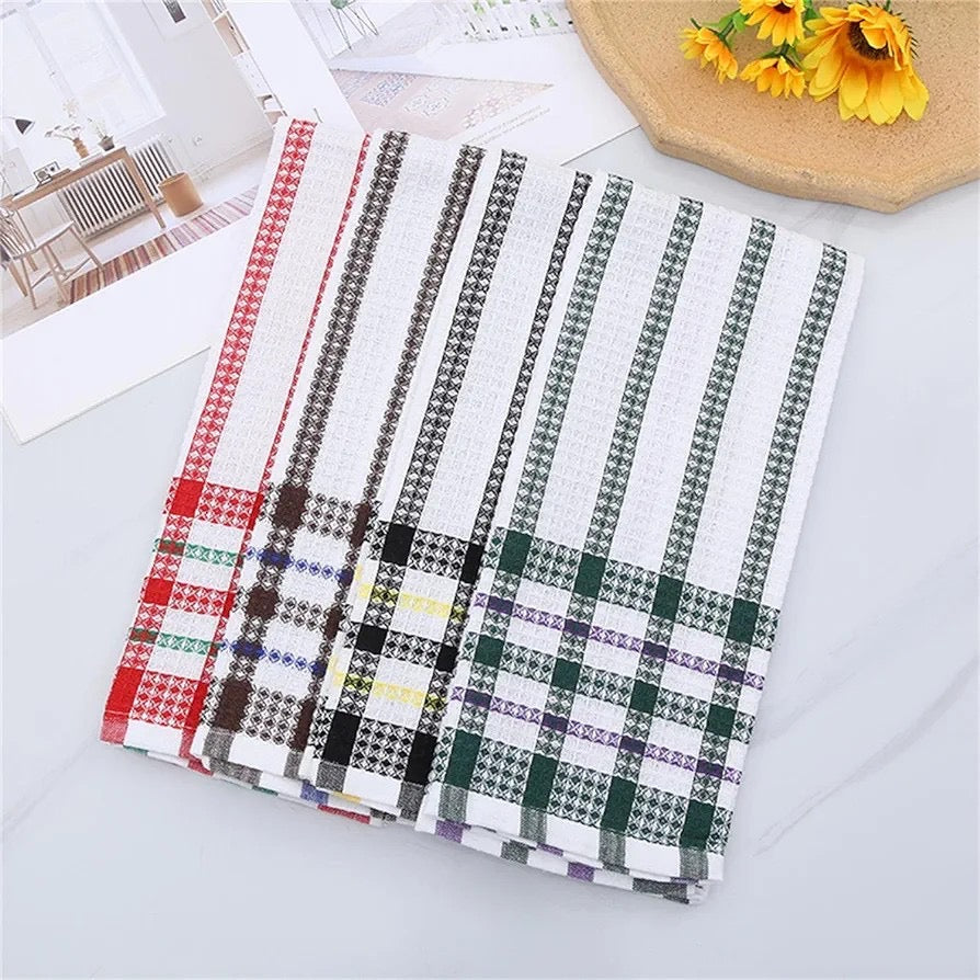 100% cotton Bright Large Tea Towels, 4-Pack