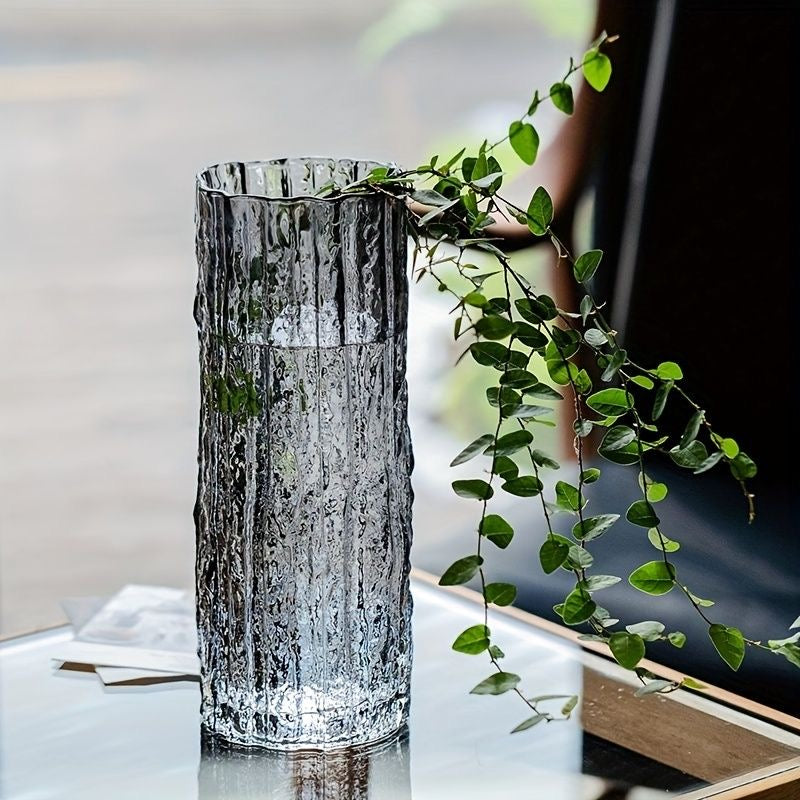 Modern creative dark glass vase