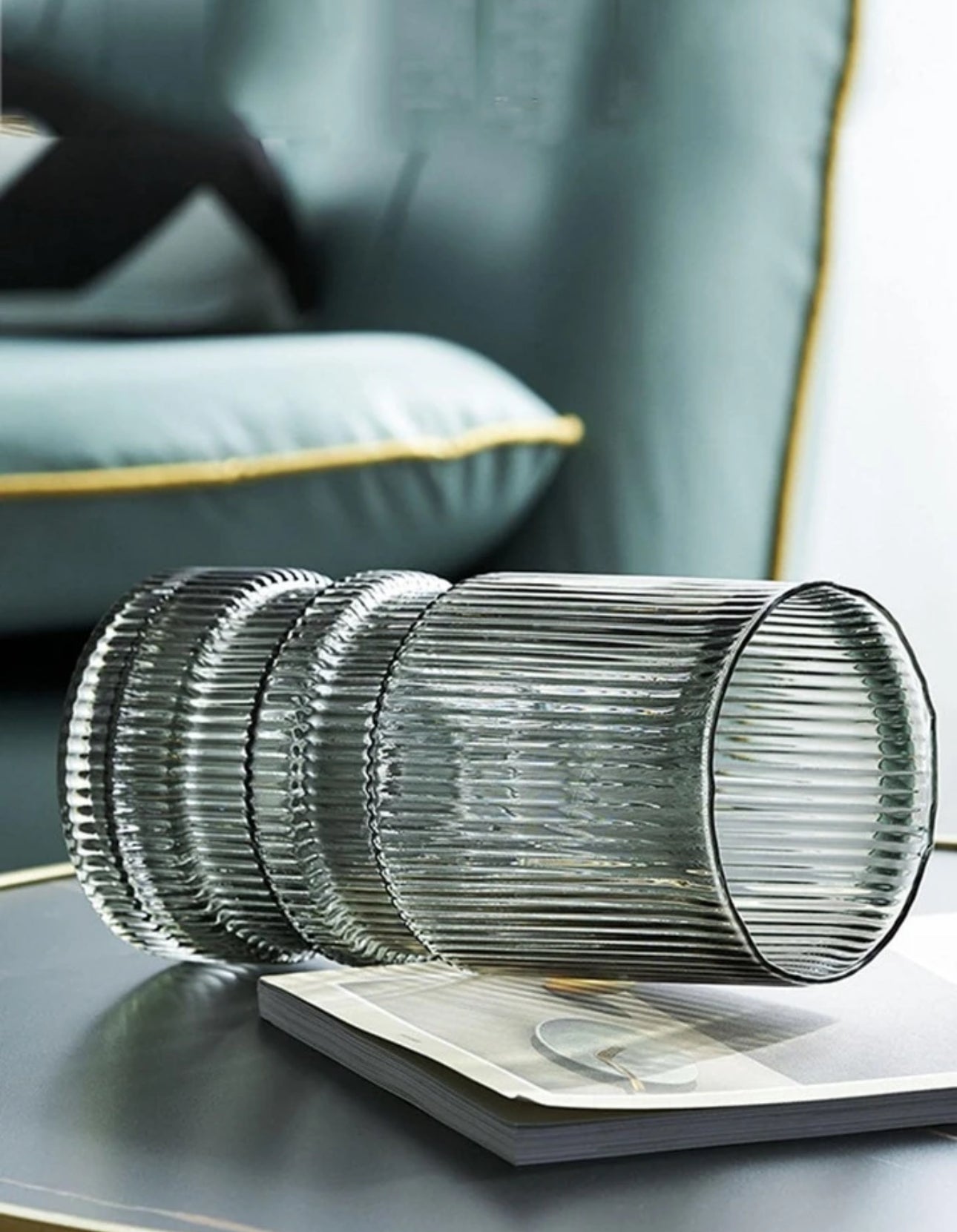 Modern creative dark glass vase
