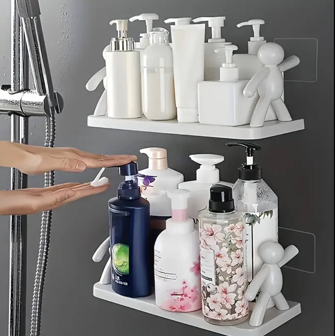 Self-adhesive Bathroom Storage Racks