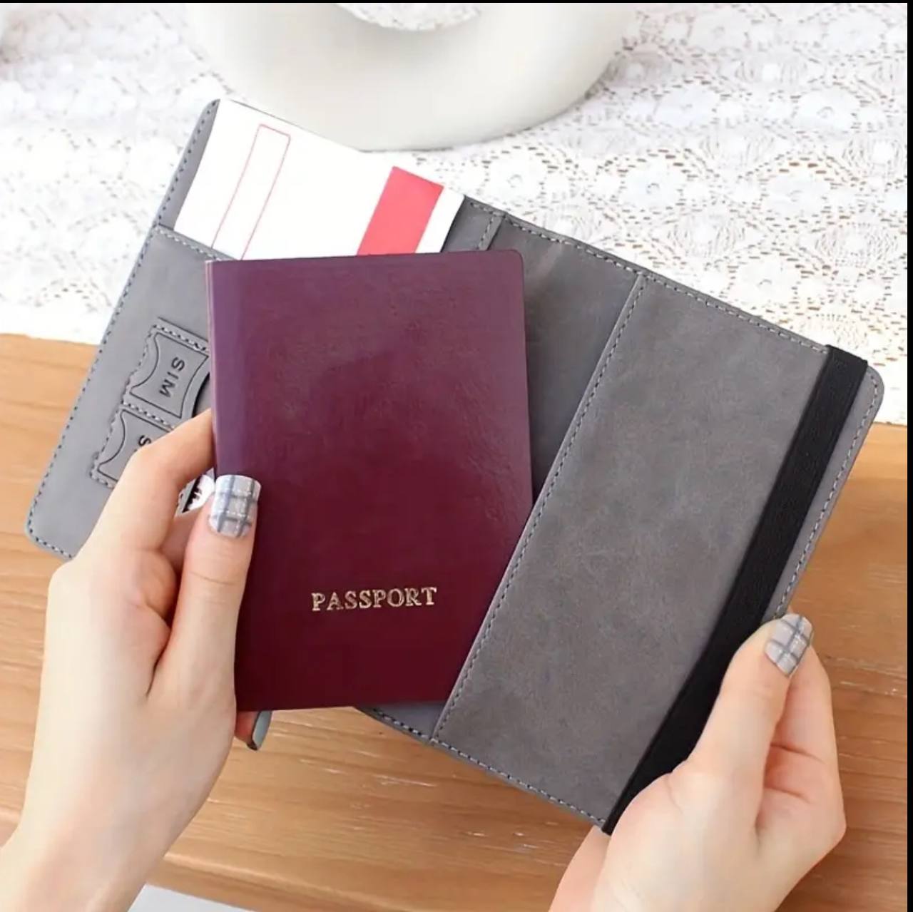 Passport Holder,Passport Cover with RFID Blocker Plus Suitcase Tag