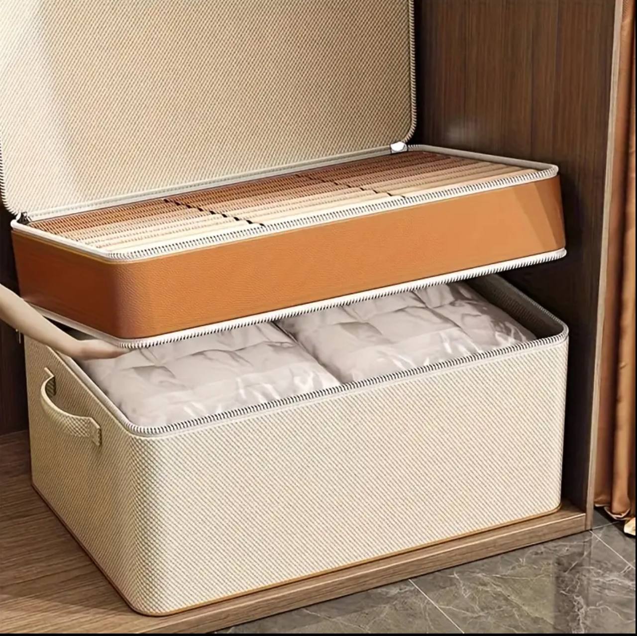 Double Layer Oxford Zipper quilt Clothes Storage Bag