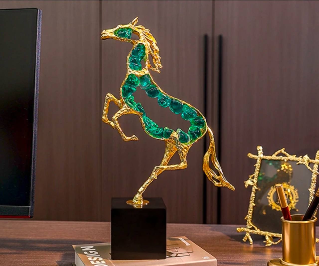 Luxury Modern crystal horse statue
