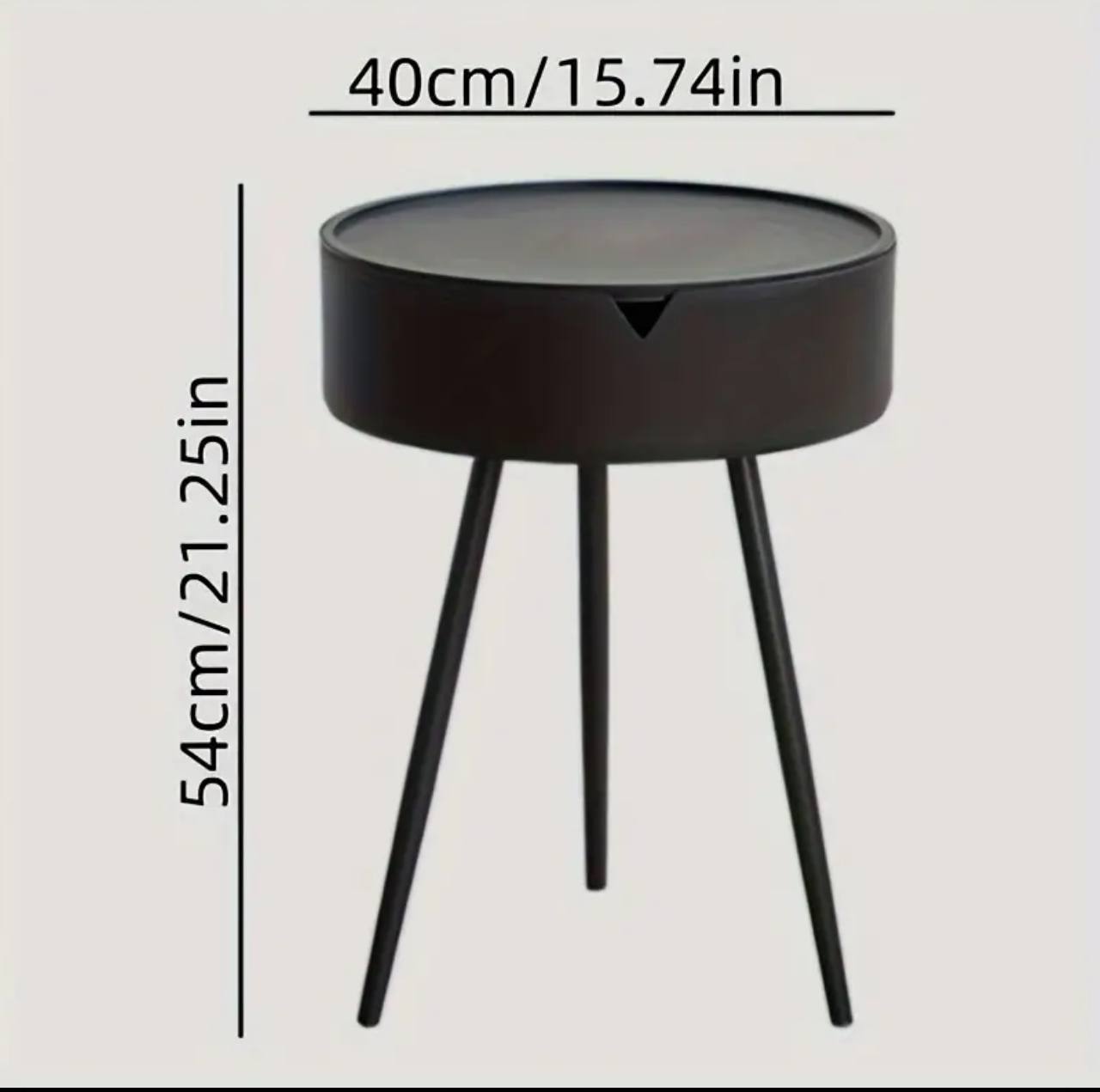 Modern Nightstand, Bedroom Side Table with Hidden Storage