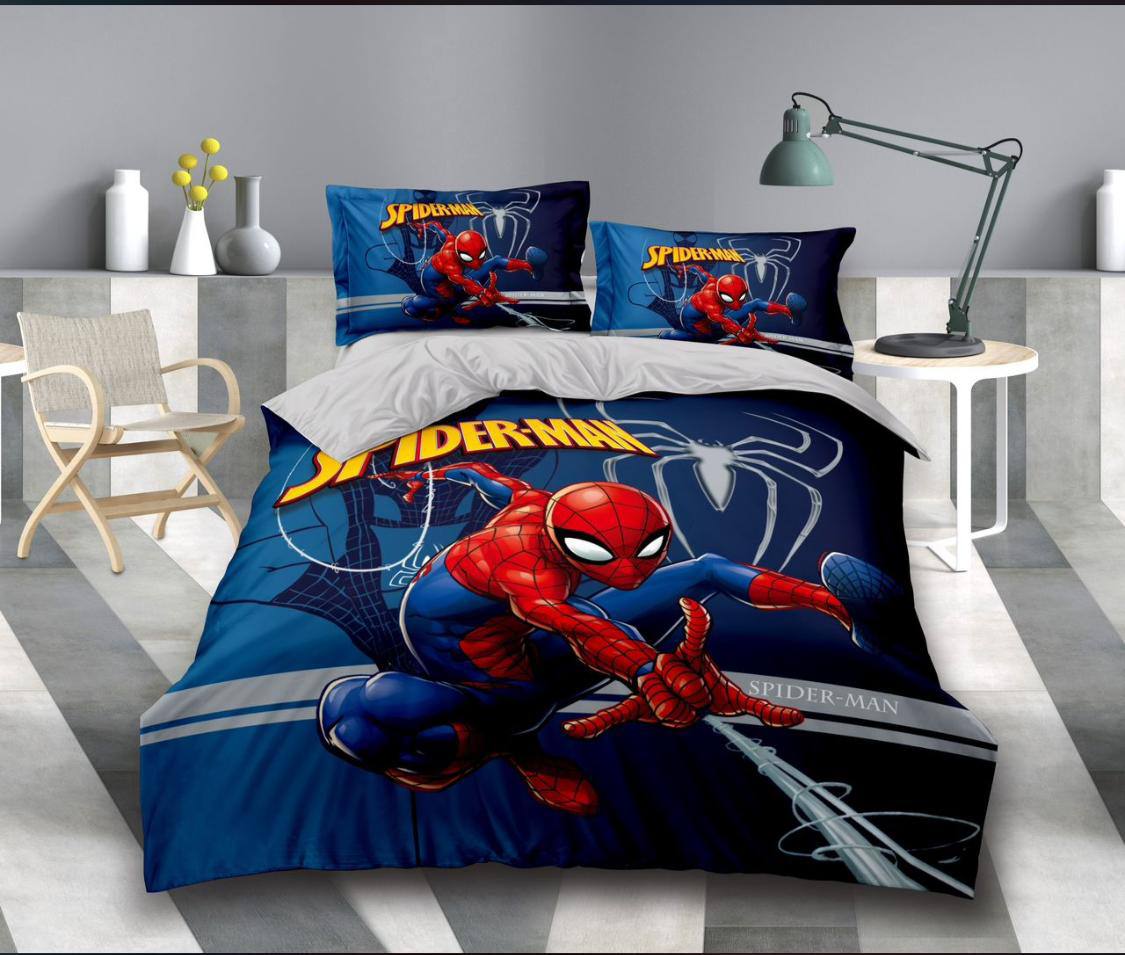 Cartoon themed duvet 1 bedsheet 1 pillowcase