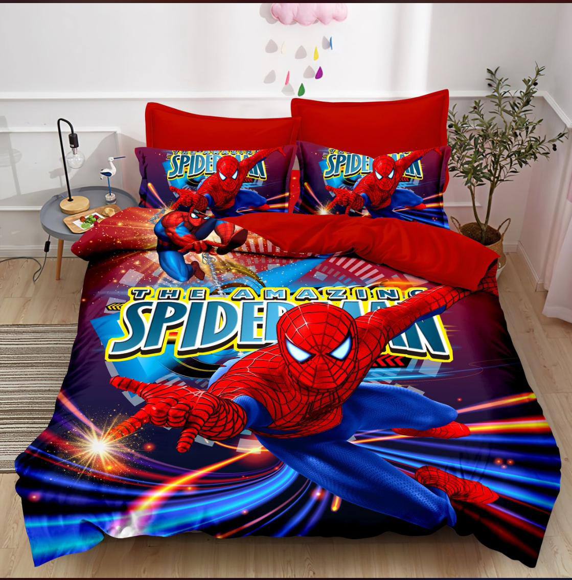 Cartoon themed duvet 1 bedsheet 1 pillowcase