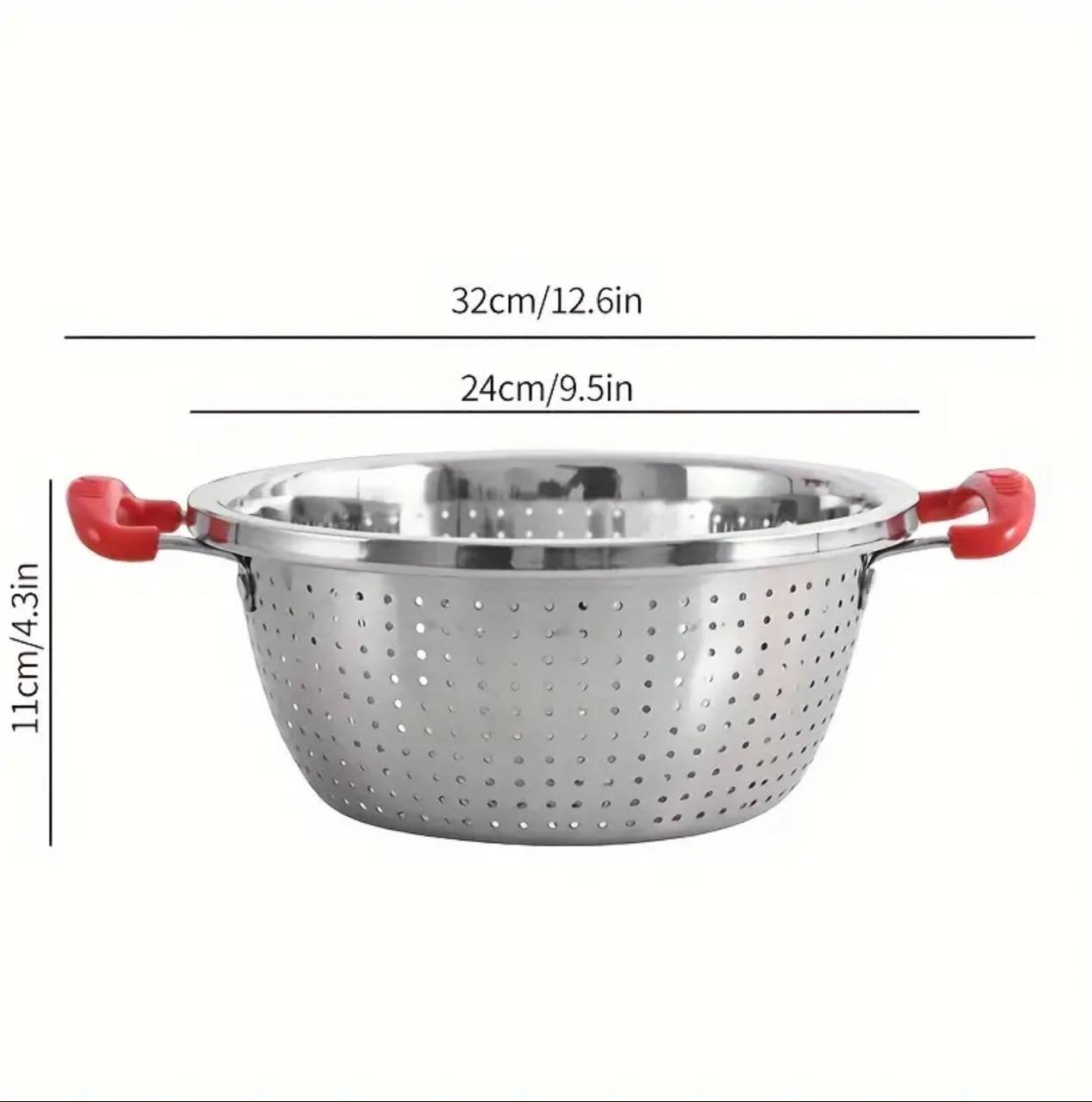 32cm with handles drainer/Rice strainer,fruits drainer