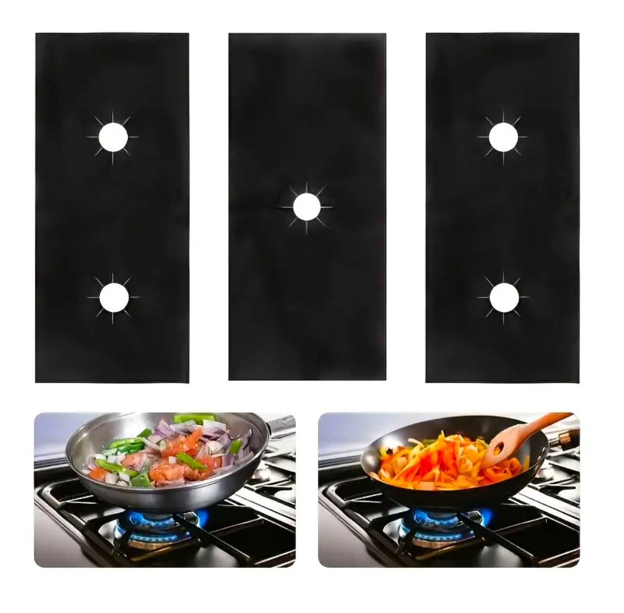 1 Set 5-Hole Gas Stove Pad Protective Cover
