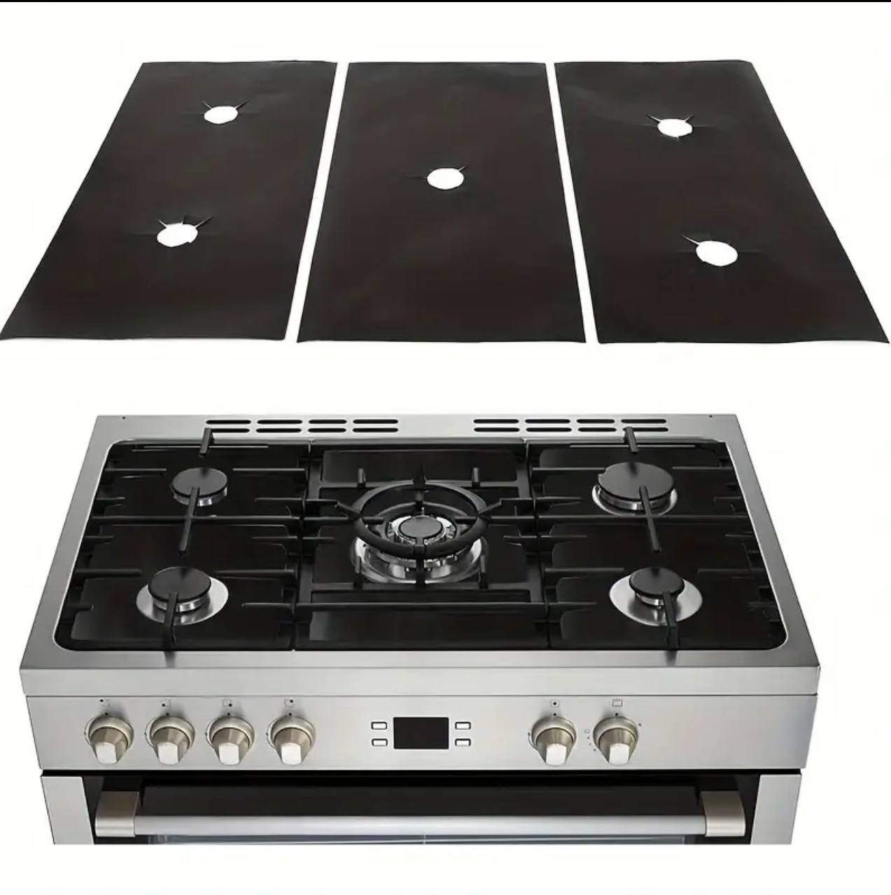 1 Set 5-Hole Gas Stove Pad Protective Cover