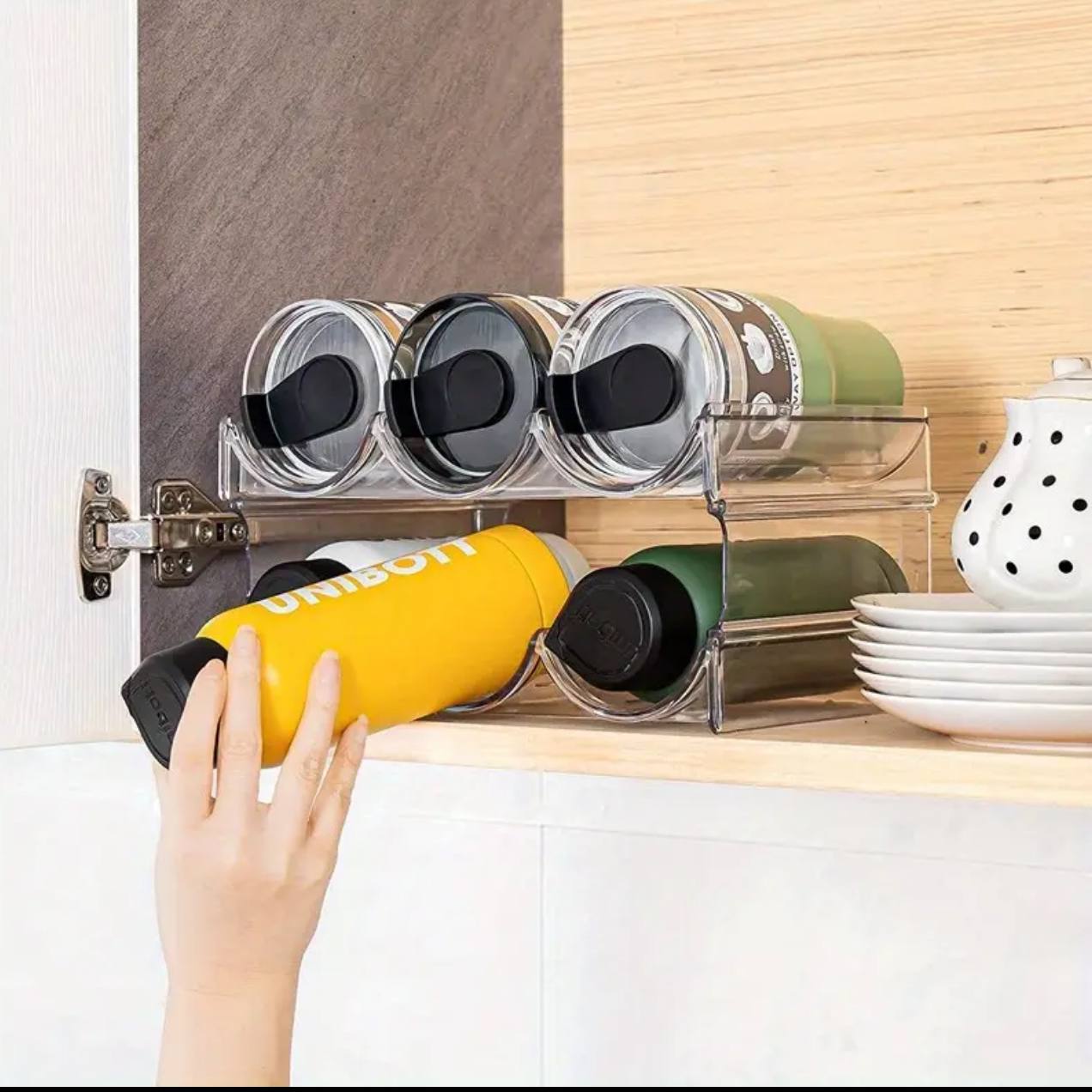 Triple Stackable Wine Bottle Rack Glass Holder / Bottle Holder*