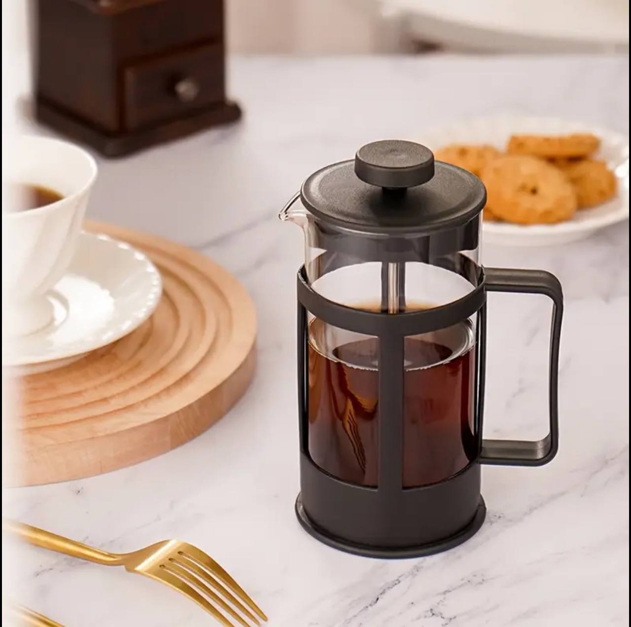 Coffee Tea Maker French coffee Press Plunger Machine with 3-level filtration system