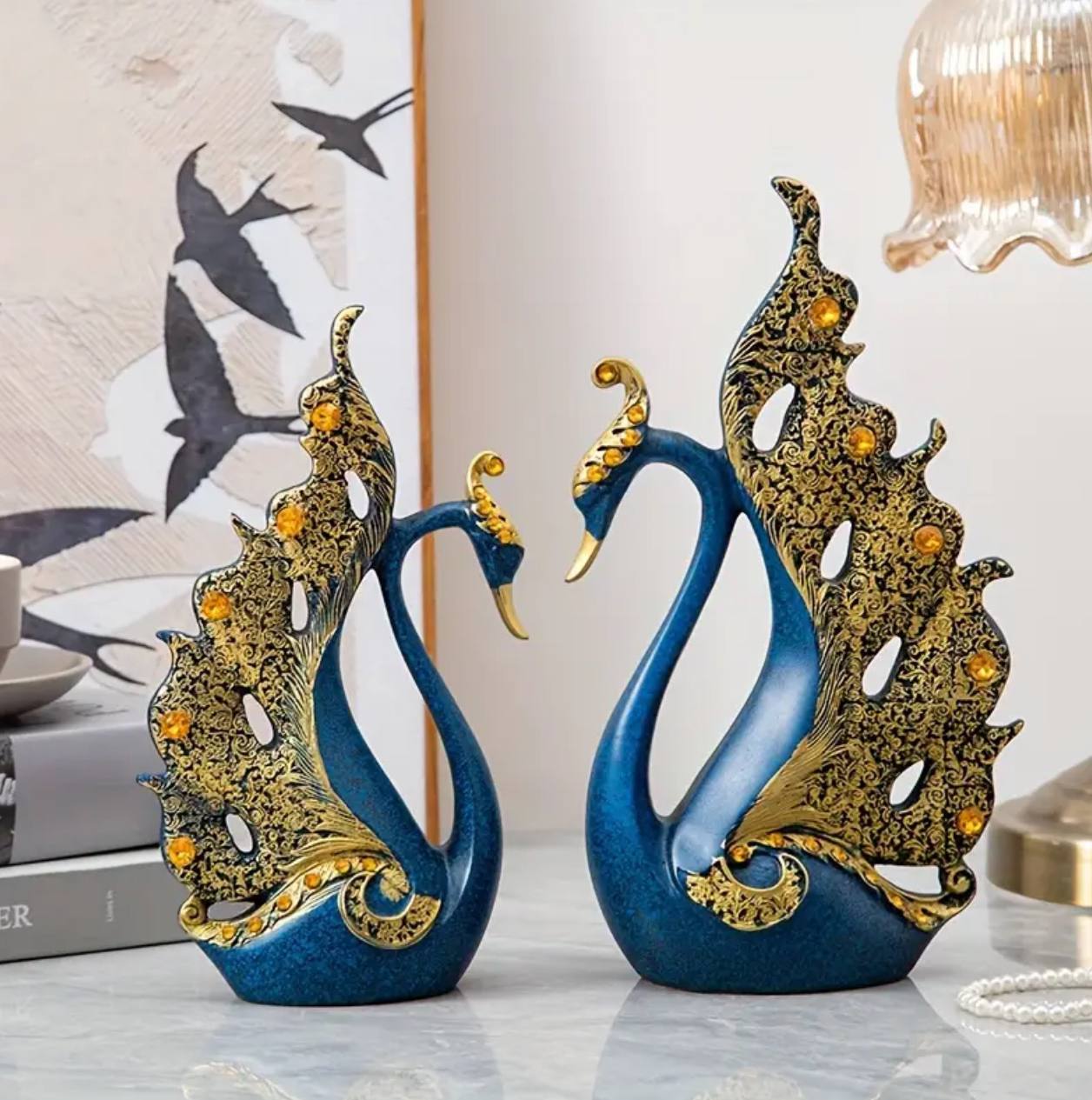 European Couple Swan Ornament
Crafts