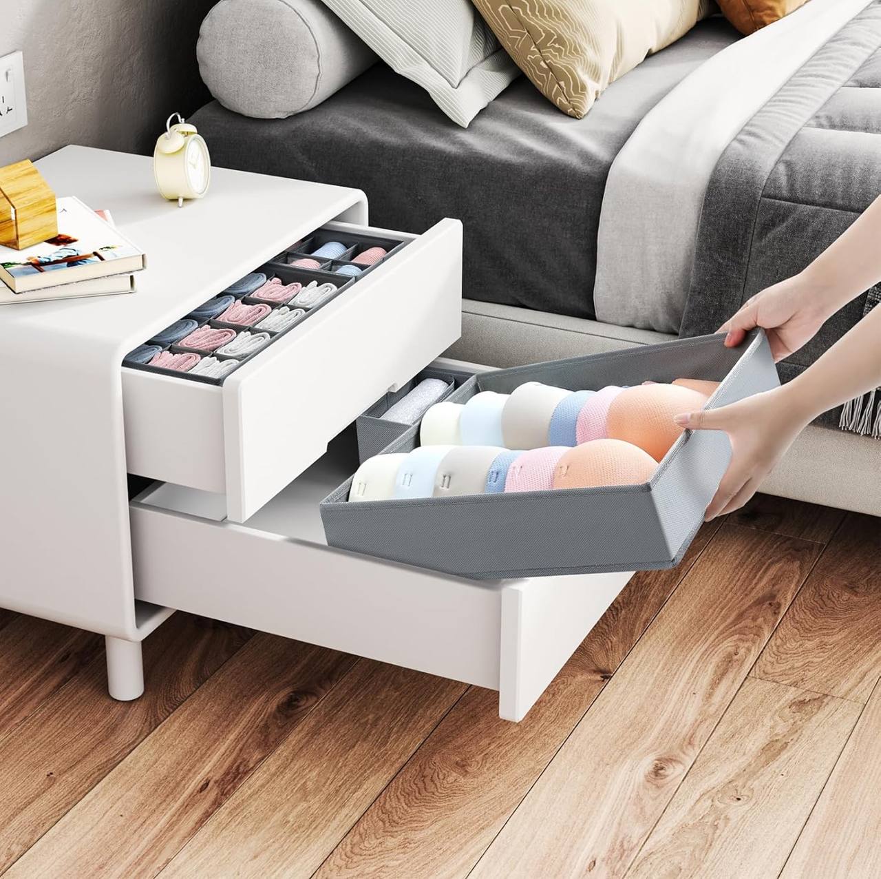 4 Pcs Underwear Drawer Organizers