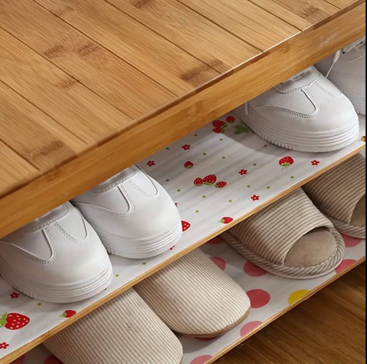 1roll Wardrobe Moisture-proof Mat Printing Cabinet Drawer Pad Kitchen liner