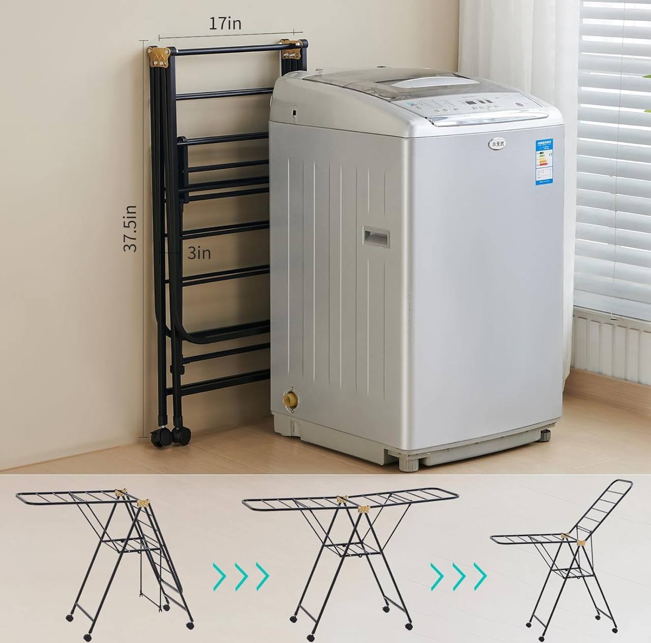 Folding Clothes Drying Rack