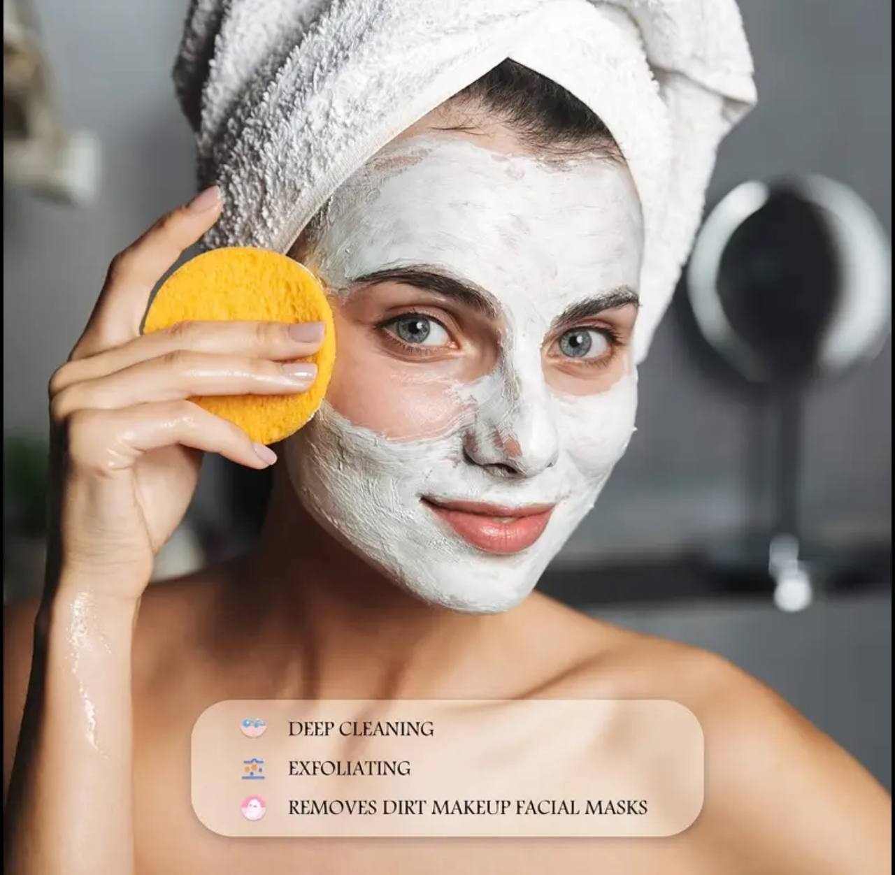 12pcs Set Face Compressed lean sponge makeup Facial Cleaner