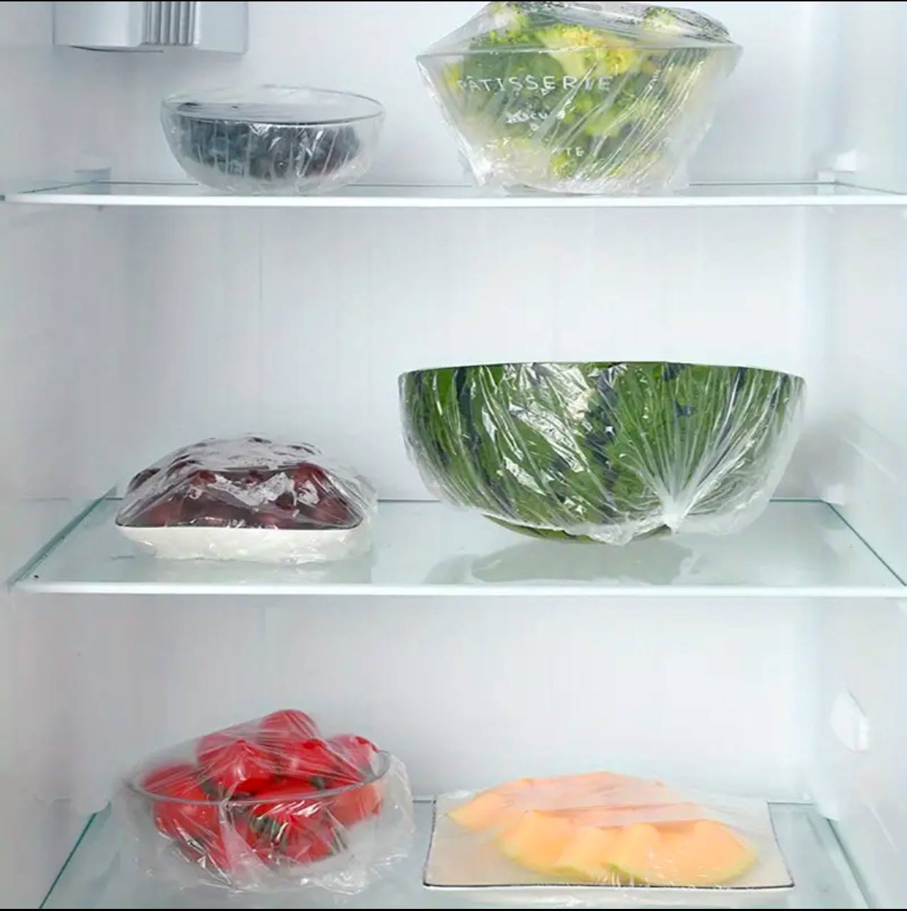 New 100 Pcs Reusable Food Storage Covers Bags
