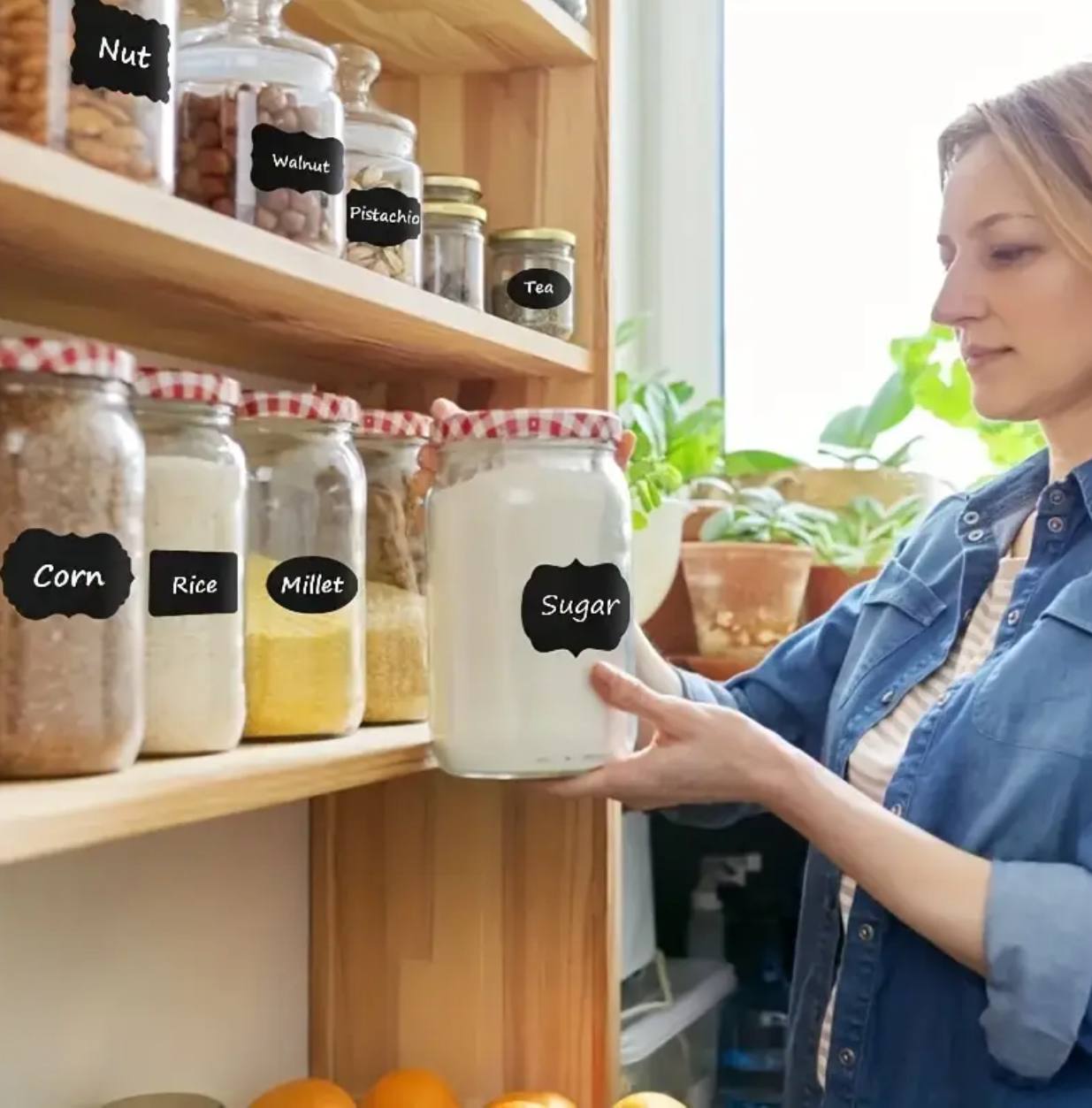 Pantry organizing labels