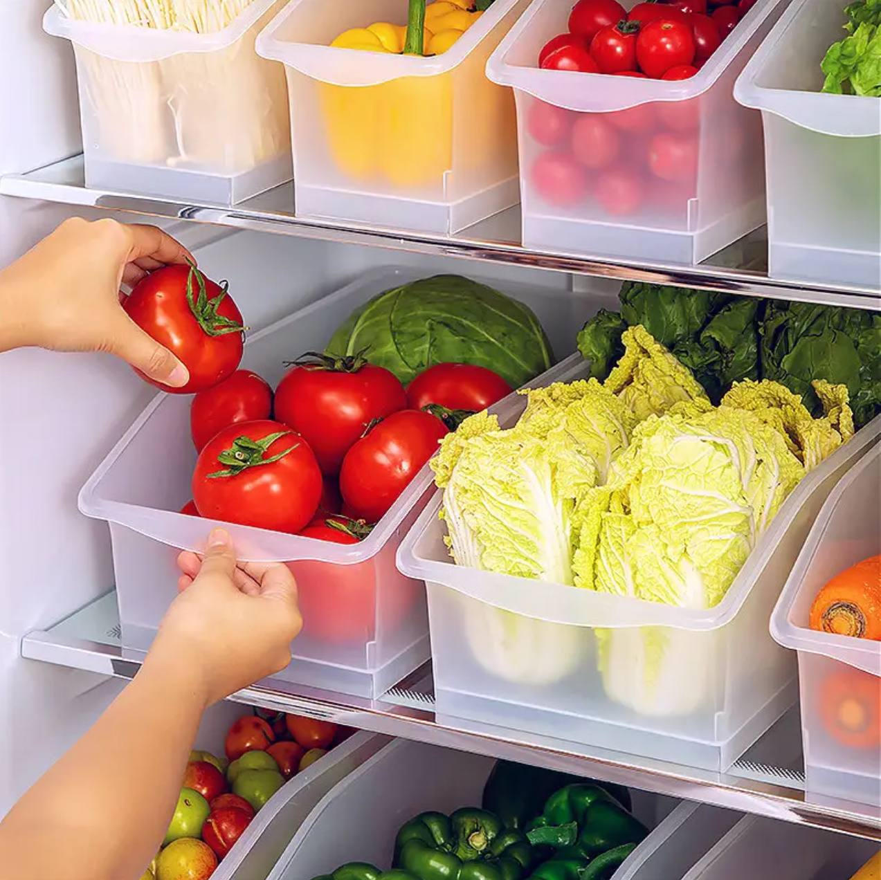 Kitchen Refrigerator Drawer Storage Box
