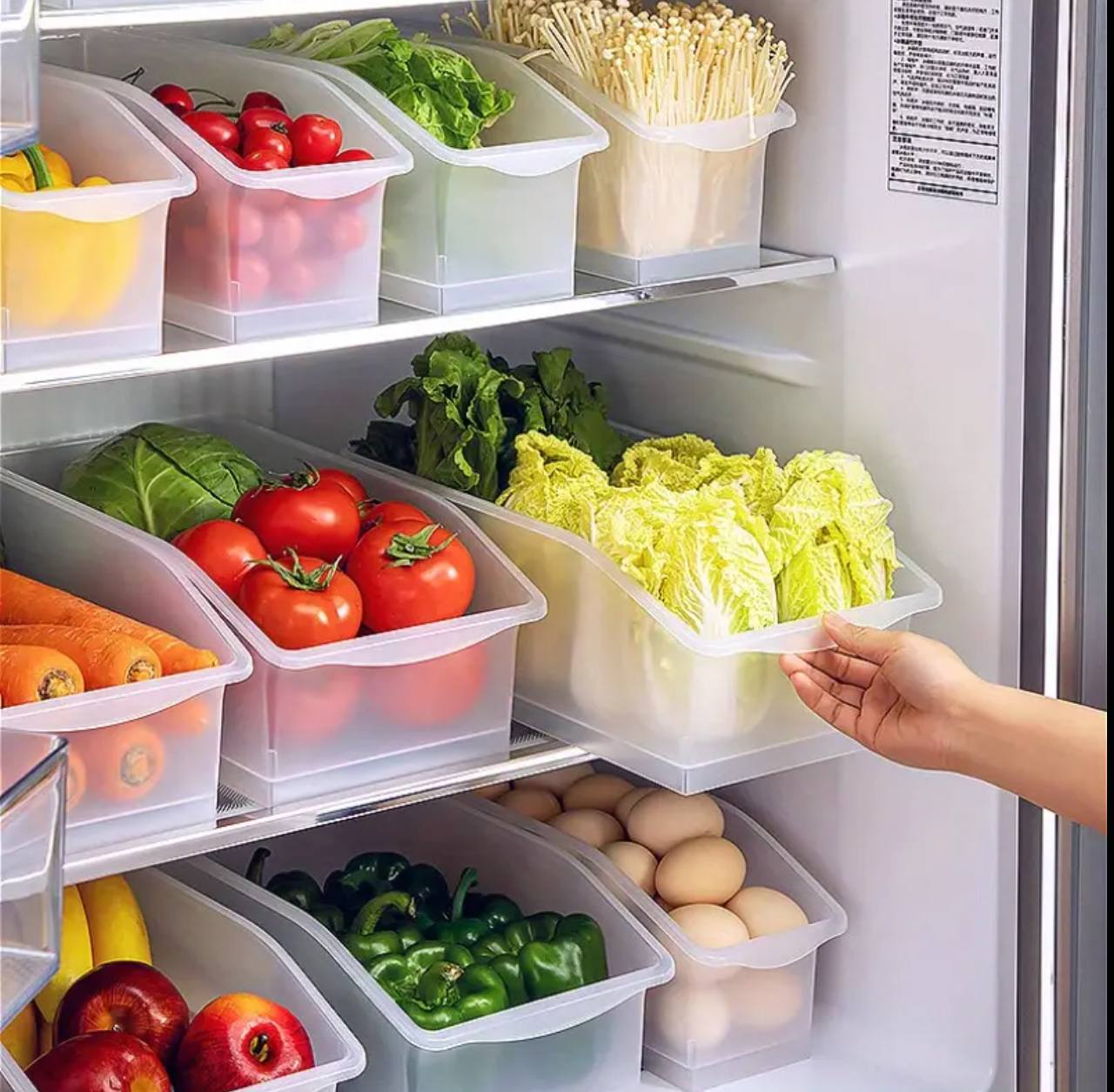 Kitchen Refrigerator Drawer Storage Box