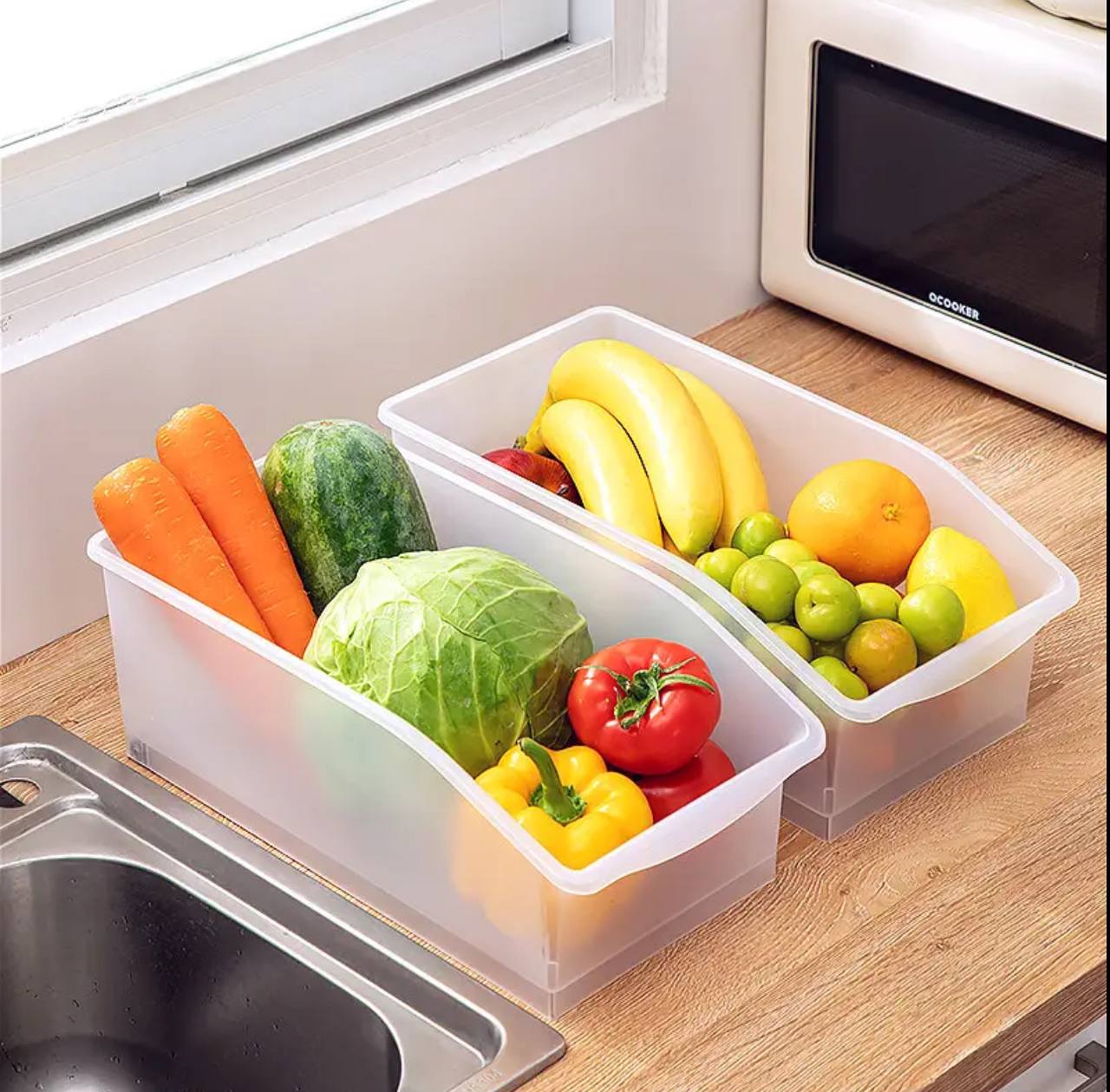 Kitchen Refrigerator Drawer Storage Box