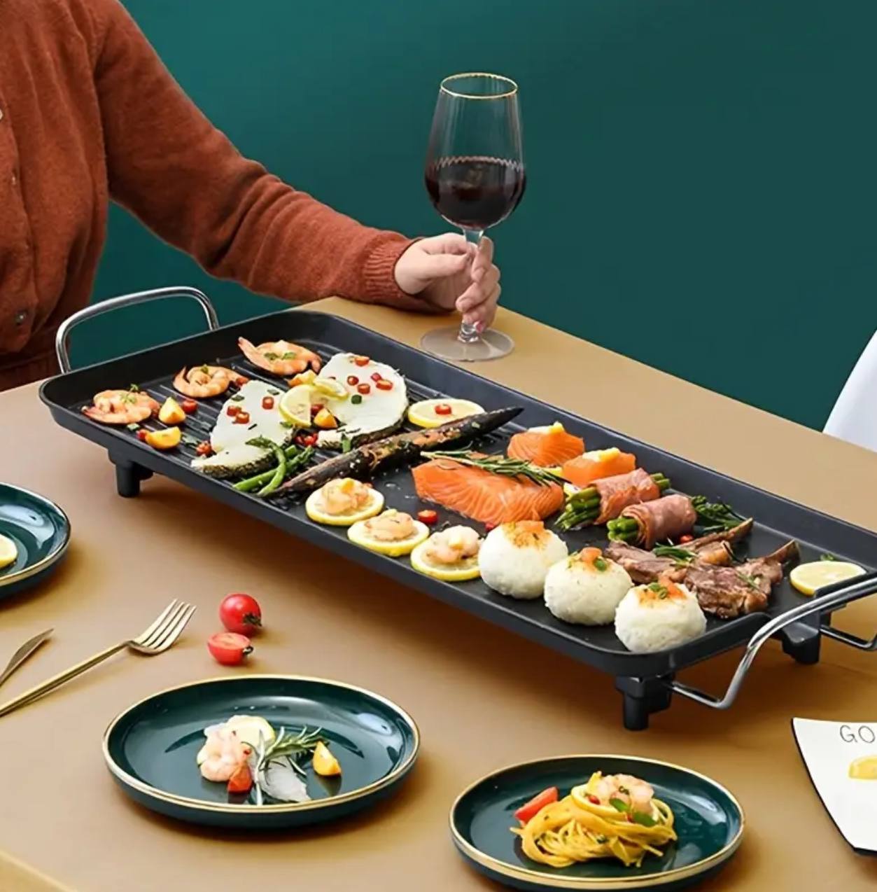 Electric BBQ Grill Pan