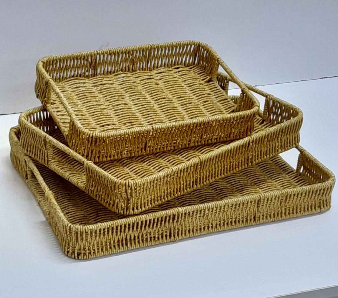 Rattan Deco Style Trays