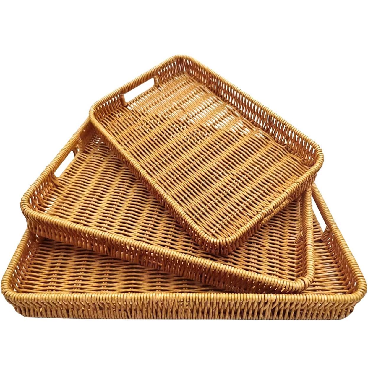 Rattan Deco Style Trays