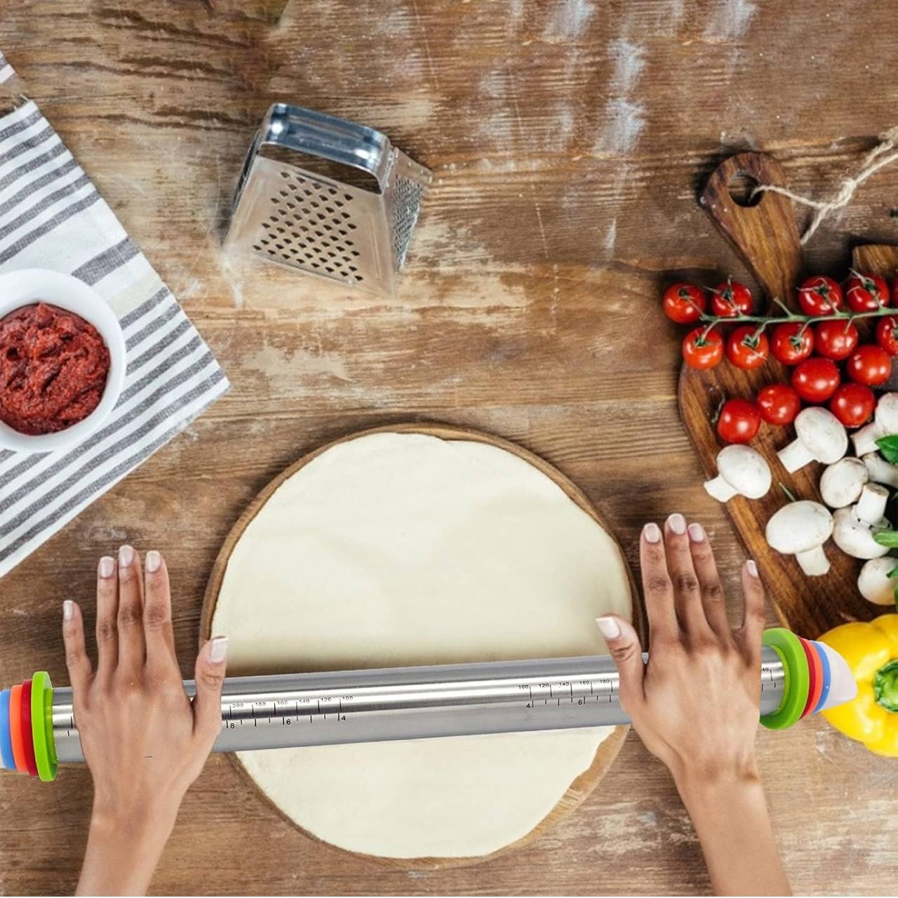 Stainless Steel Rolling Pin