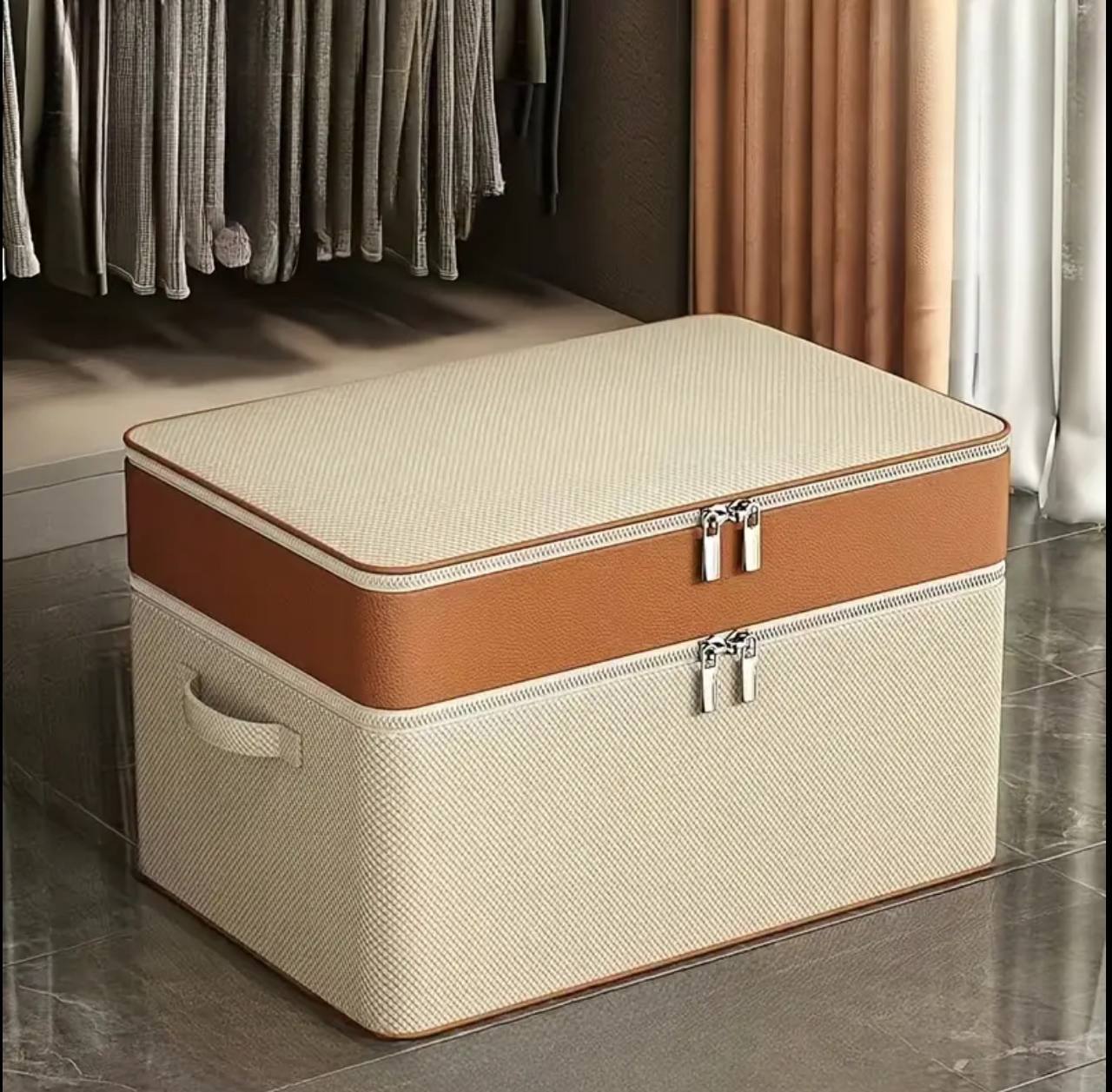 Double Layer Oxford Zipper quilt Clothes Storage Bag