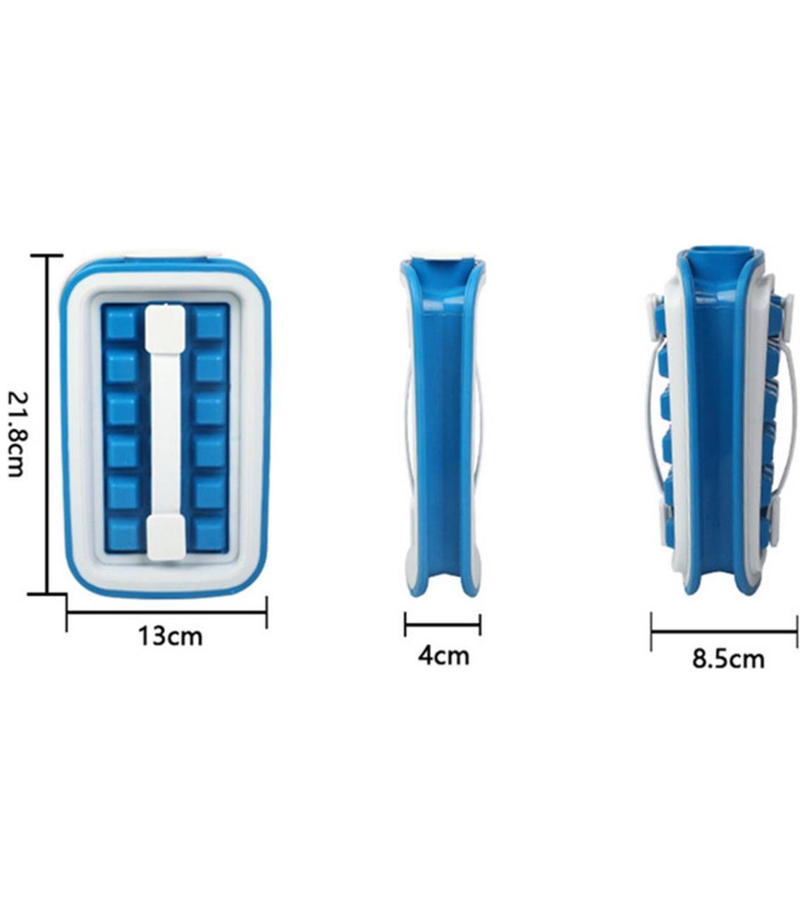 Portable leakable ice cube mold