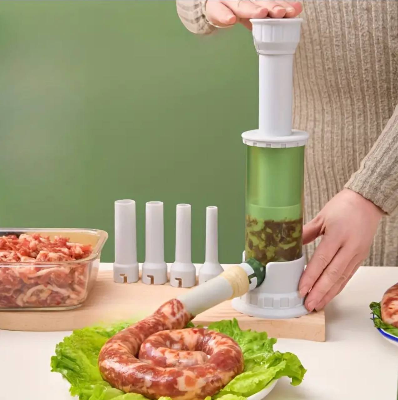 Manual Sausage Stuffer.